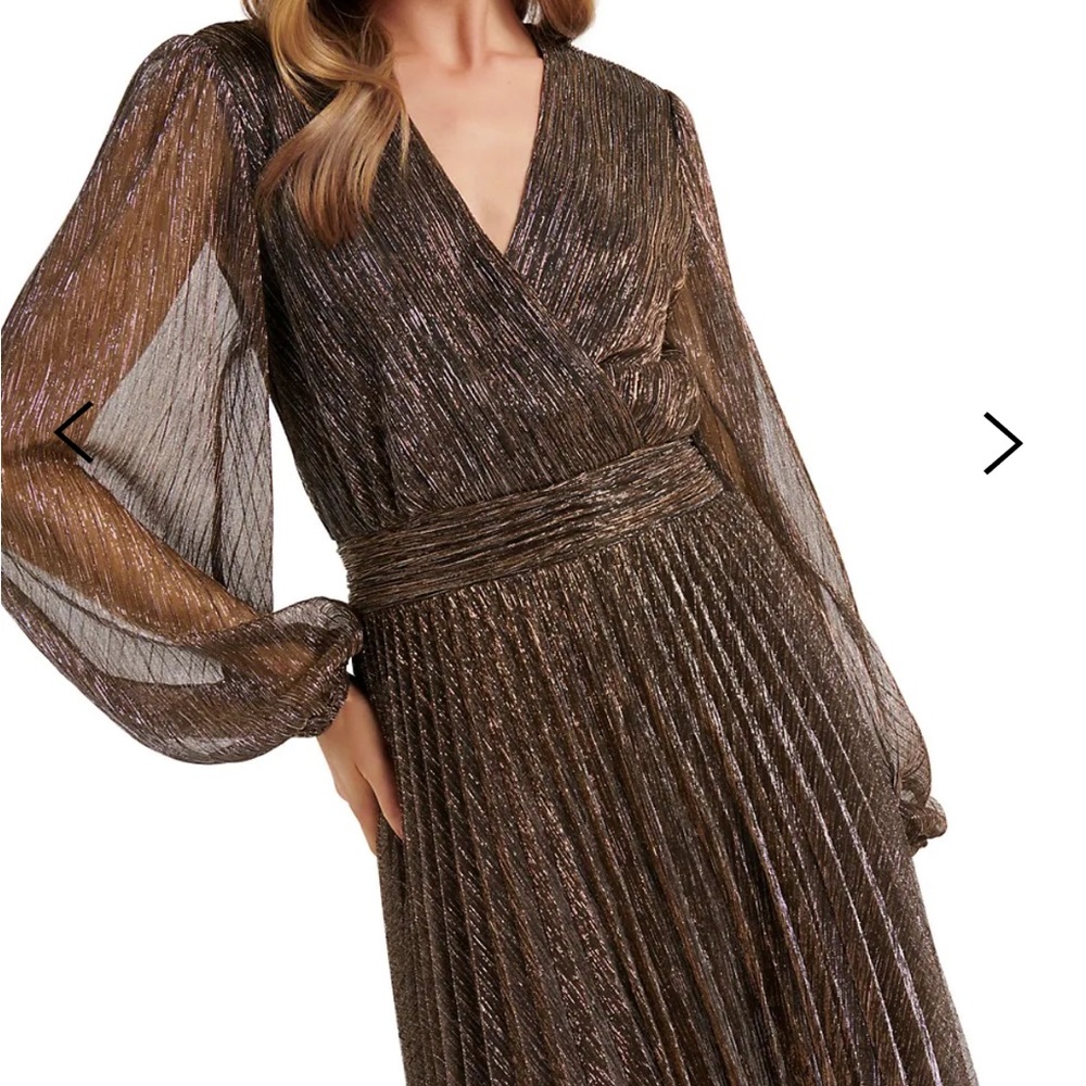 Evernew Sahara wrap plisse dress